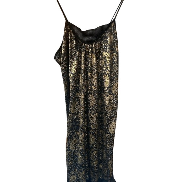 Vintage Dresses & Skirts - ✨Vintage✨ Black & gold lingerie-look mini dress